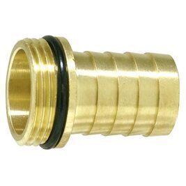 1/3 Schlauchverschraubung Vaterteil, mit Bund u. O-Ring R 1 1/2" AG x 1 1/2" Tülle