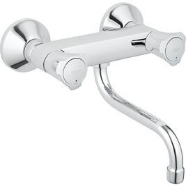 2-Griffwandspültischmischer Grohe Costa Schwenkauslauf Ausladung 261 mm chrom