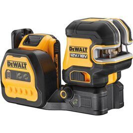 Akku-Kreuzlinienlaser DeWALT 12V/18V DCE825D1G18-QW, 5-Punkt, grün, mit 1x 2,0 Ah Akku und Ladegerät