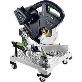 Akku-Leistensäge Festool SYMMETRIC SYMC 70 4,0 EBI-Plus, 2x 18 V mit 2x 4,0 Ah Akkus und Ladegerät