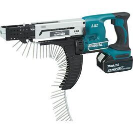 Akku-Magazinschrauber MAKITA 18V mit 2x 5,0 Ah Akku und Ladegerät im Koffer DFR750RTE