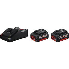 Akku-Set 18 V, 2 x 4,0 Ah Akkus und Ladegerät