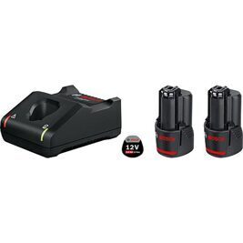 Akku-Set 12 V, 2 x 2,0 Ah Akkus und Ladegerät