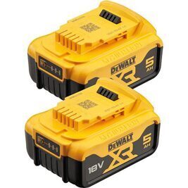 Akku-Set DeWalt DCB184P2-XJ 18V mit 2 x 5,0 Ah Akkus XR