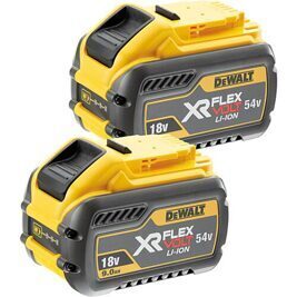 Akku-Set DeWalt DCB547X2-XJ 54V/18V mit 2 x 9,0 Ah Akksu XR FlexVolt