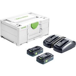 Akku-Set 18 V SYS mit 2 x 4,0 Ah Akkus und Doppelladegerät