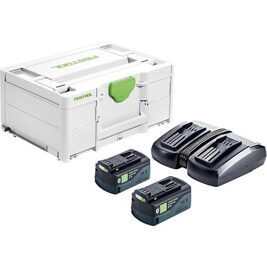 Akku-Set 18 V SYS mit 2 x 5,2 Ah Akkus und Doppelladegerät