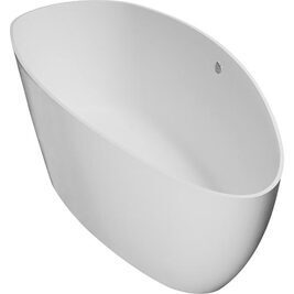 Badewanne DUO BxHxT: 1560x710x560 mm Überlauf links Inhalt: 210 l Mineralguss weiß