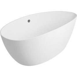 Badewanne EBBA BxHxT: 1700x620x770 mm Überlauf links Inhalt: 250 l Mineralguss weiß