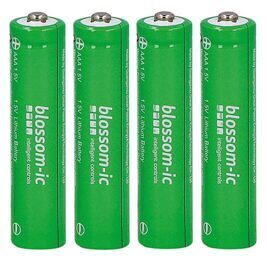 Batterie Lithium Blossom-IC, AAA, 1,5V, Set bestehend aus 4 AAA Batterien