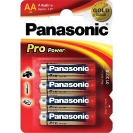 Batterie Panasonic PRO Power LR6 AA Mignon, 1 Pack mit 4 Stk.