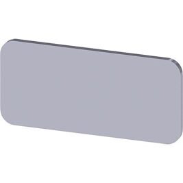 Bezeichnungschild 12,5x27mm, Schild silber 3SU1900-0AC81-0AA0, VPE=10 Stück