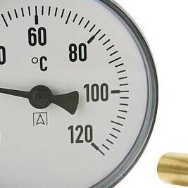 Bimetall-Zeigerthermometer DN 15 (½“)