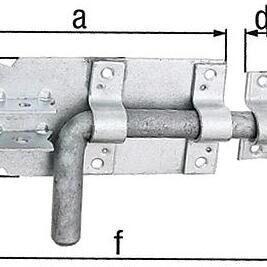 Bolzenriegel mit rundem Griff