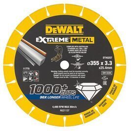 Diamant-Trennscheibe DeWALT DT40257-QZ, Ø350x3,3x25,4mm