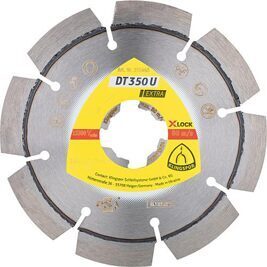 Diamant-Trennscheibe KLINGSPOR 125x22,23mm Standardverzahnung 9 Segmente, X-Lock