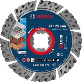 Diamant-Trennscheibe Expert X-LOCK für Beton, armierten Beton, Porenbeton, Mauerwerk, Dachziegel, Trockenschnitt