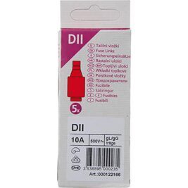 Diazed-Sicherungseinsatz DII 10 A, VPE 5