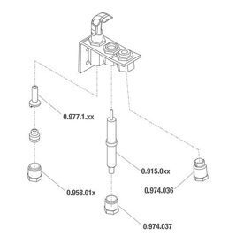 Doppelkegelring Ø 4 mm passend zu Serie 140/145/150/158 Ref. 0.957.009