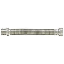 Edelstahlwellschlauch 1/2" ausziehbar von 110 - 210 mm 1/2" AG x 1/2" ÜWM