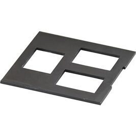 Einbauplatine Datentechnik Unterflur, 19,3x14,6mm schwarz