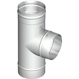 Einwandiges Abgassystem T-Stück 87° DN 113 x 0,6