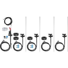 Entnahme-Set für 5er-Batterie- Tanks Dehoust PE und Trio 1000- 2000 l mit Rohr 8x1x755mm