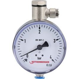 Ersatzmanometer 0-4 bar für Gasabdrückpumpe GW 150/4 R 1/4" ohne Schutzkappe