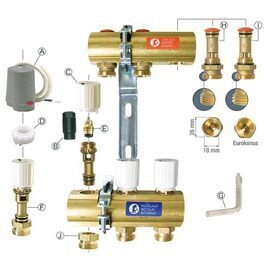 Feinstregulierventileinsatz Detentor P10SE mit Eurokonus für Verteiler R553E 1"