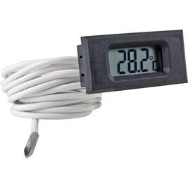 LCD-Einbauthermometer mit Fühlerkabel