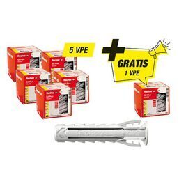 Fischer-Aktions-Set best. aus 5 x 94 033 03 +Gratis 1x 94 033 03 Dübel SX Plus