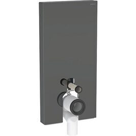 GEBERIT Monolith Plus Sanitärmodul für Stand-WC 114cm, Glas Lava/Aluminium schwarzchrom