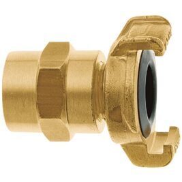 Geka XKplus-Schlauchstück für Trinkwasser, 3/4"-19 mm, Messing