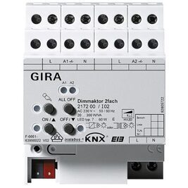 GIRA Dimmaktor 2-fach 2x300 W/VA KNX REG