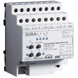 GIRA Jalousieaktor 2-fach 230V AC mit Handbetätigung KNX REG