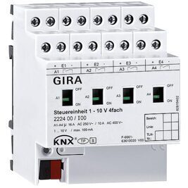 GIRA Steuereinheit 1-10V 4-fach mit Handbetätigung für KNX REG