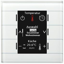 Glas Bedienzentrale Smart mit Farbdisplay