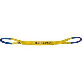 Hebeband aus Polyester DIN EN1492-3, zweilagig Gelb, 90x7mm, Länge 2m