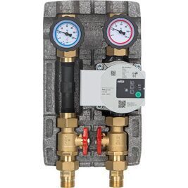 Heizkreisset Easyflow DN20 ungemischt, Wärmezählerstrecke mit Pumpe Grundfos UPM3S AUTO 15-60