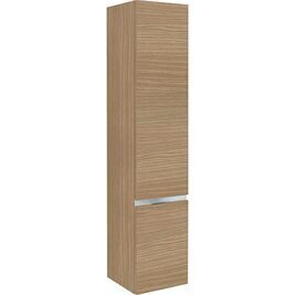 Hochschrank Serie MBH 2 Türen Eiche natur Anschlag links 350x1655x370 mm