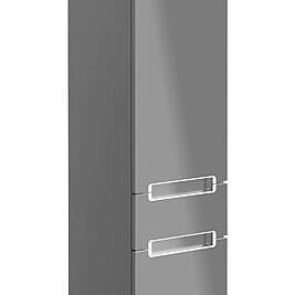 Hochschrank Subway 2.0,2 Türen Anschlag rechts,Glossy Grey LxBxH 370x350x1650mm