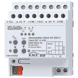 Jung Jalousieaktor 110-230V AC / 12-48V DC KNX REG