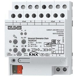 Jung LED-Universal-Dimmaktor 2-fach, KNX REG 3902REGHE