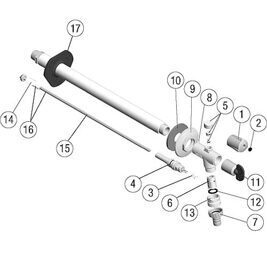 Kegel mit RV und Spindel Pos. 16.1