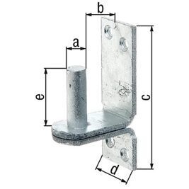 Kloben auf Platte, DII, ø 13 mm, 100 x 35 mm, feuerverzinkt