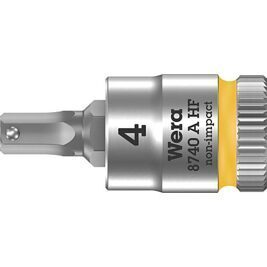 Knarreneinsatz WERA 8740 A HF Innensechskant 4mm Länge 28,0mm Antrieb 6,3mm (1/4")