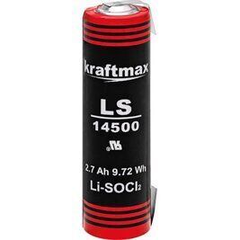 Kraftmax Lithium Batterie 3,6V LS14500 AA - Zelle Lötfahne U-Form