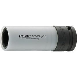 Kraftschraubereinsatz HAZET 1/2", 6-kant, SW 17, L: 85mm mit Schonhülse