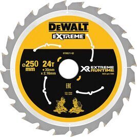 Kreissägeblatt DeWalt, XR Extreme Runtime, ø 250 x 30 mm