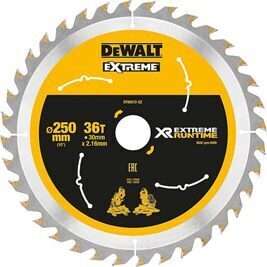 Kreissägeblatt DeWalt, DT99572 XR Extreme Runtime 36Z 250/30mm